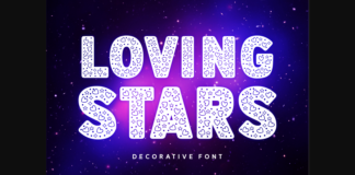 Loving Stars Font Poster 1