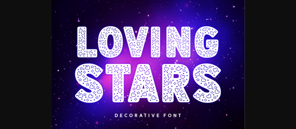 Loving Stars Font Poster 1