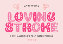 Loving Stroke Font Poster 1