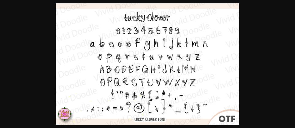 Lucky Clover Font Poster 4