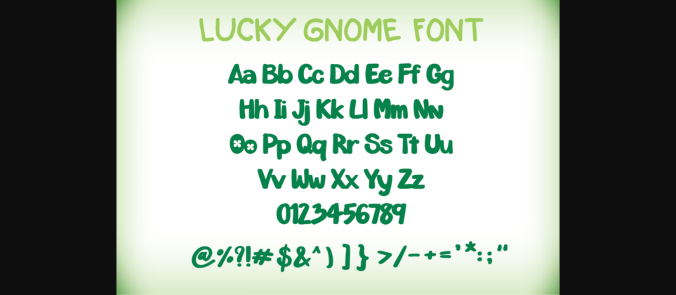 Lucky Gnome Font Poster 7