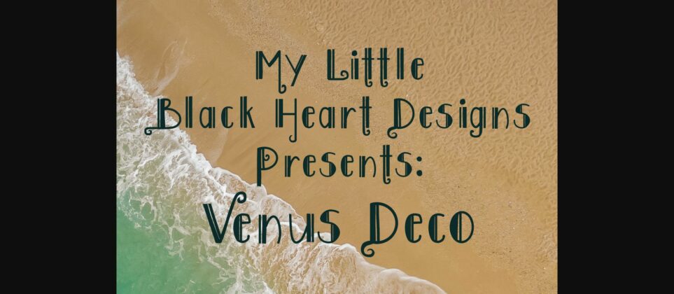 Venus Deco Font Font Poster 3