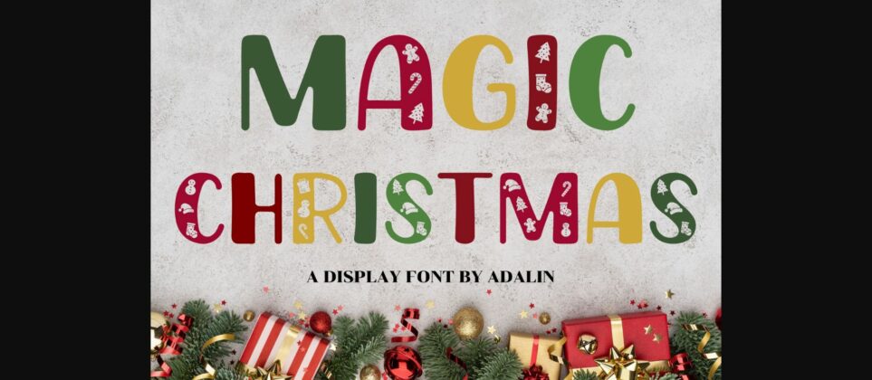 Magic Christmas Font Poster 3