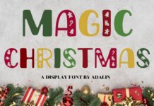 Magic Christmas Font Poster 1