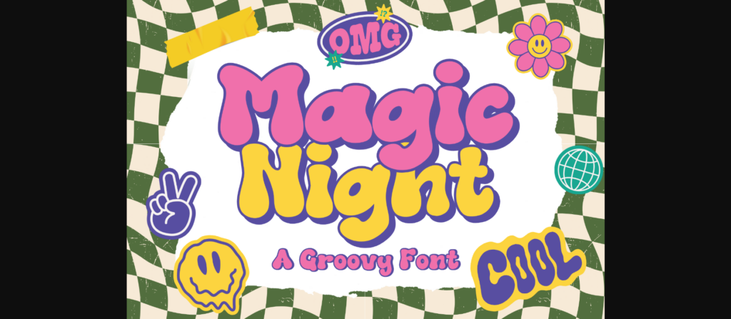 Magic Night Font Poster 3