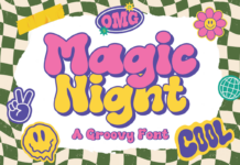 Magic Night Font Poster 1