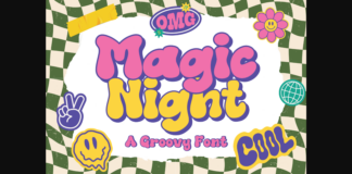 Magic Night Font Poster 1