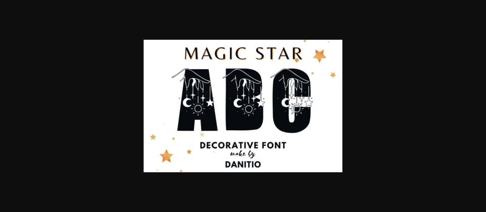 Magic Star Font Poster 3