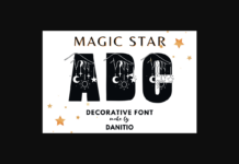 Magic Star Font Poster 1