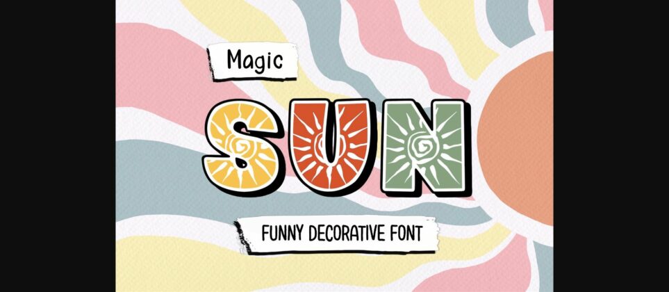 Magic Sun Font Poster 3