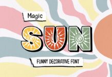 Magic Sun Font Poster 1