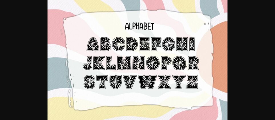 Magic Sun Font Poster 4