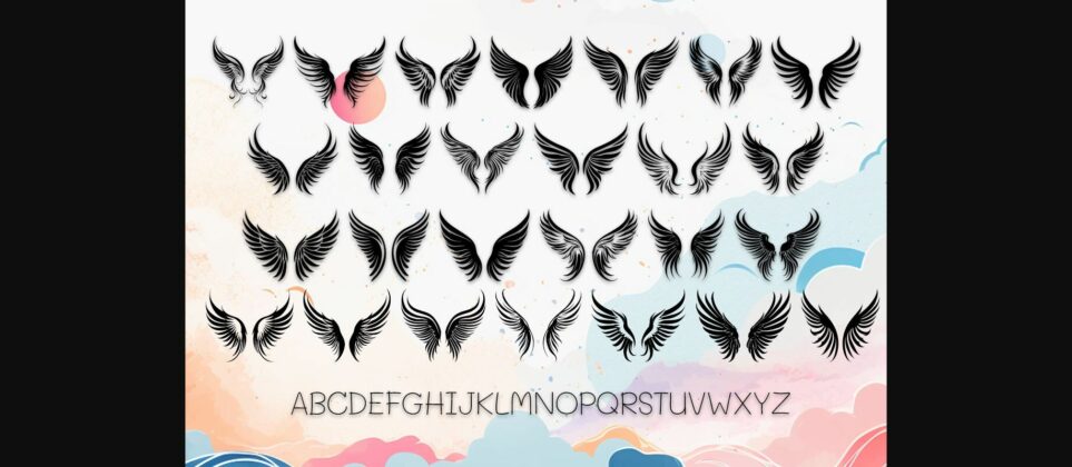 Magic Wings Font Poster 4