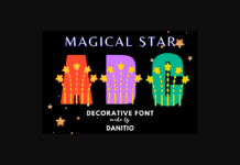 Magical Star Font Poster 1