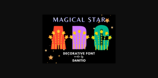 Magical Star Font Poster 1