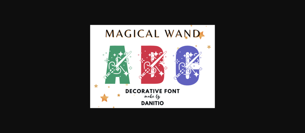 Magical Wand Font Poster 3