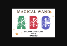 Magical Wand Font Poster 1