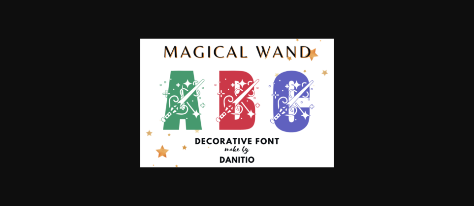 Magical Wand Font Poster 1