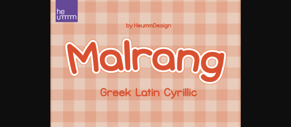 Malrang Font Poster 3