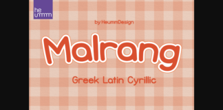 Malrang Font Poster 1