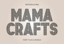 Mama Crafts Font Poster 1