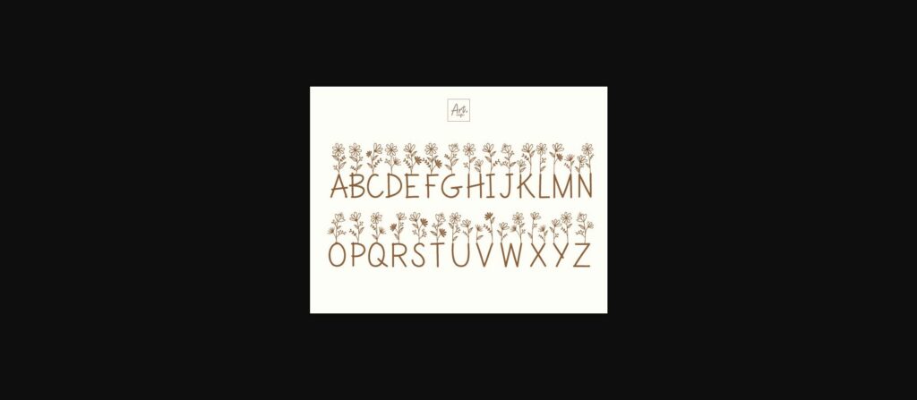 Mama Flowers Font Font Poster 4