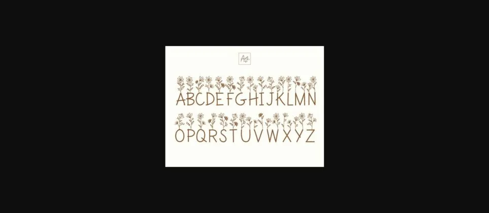 Mama Flowers Font Font Poster 2