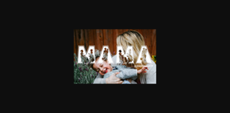 Mama Font Poster 1