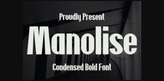 Manolise Font Poster 1