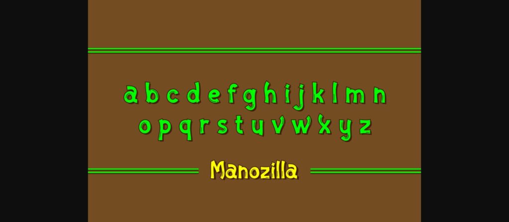 Manozilla Font Poster 6