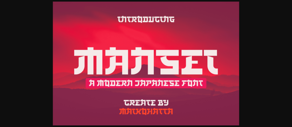 Mansei Font Poster 3