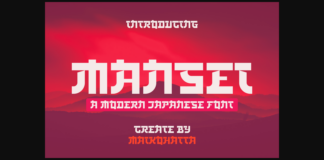 Mansei Font Poster 1