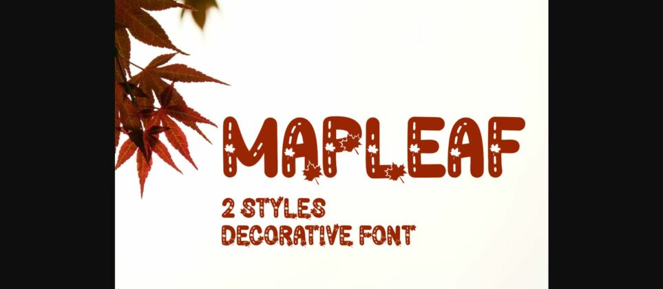 Mapleaf Font Poster 3