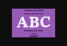 Marble Pattern Font Poster 1