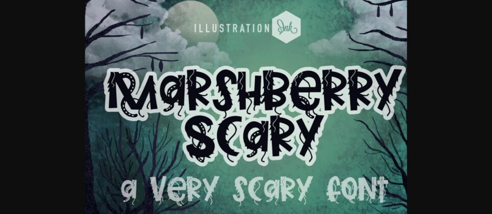 Marshberry Scary Font Poster 3