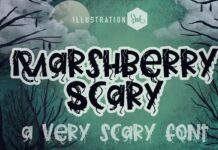 Marshberry Scary Font Poster 1