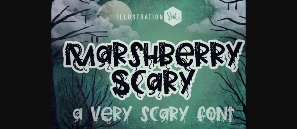 Marshberry Scary Font Poster 1