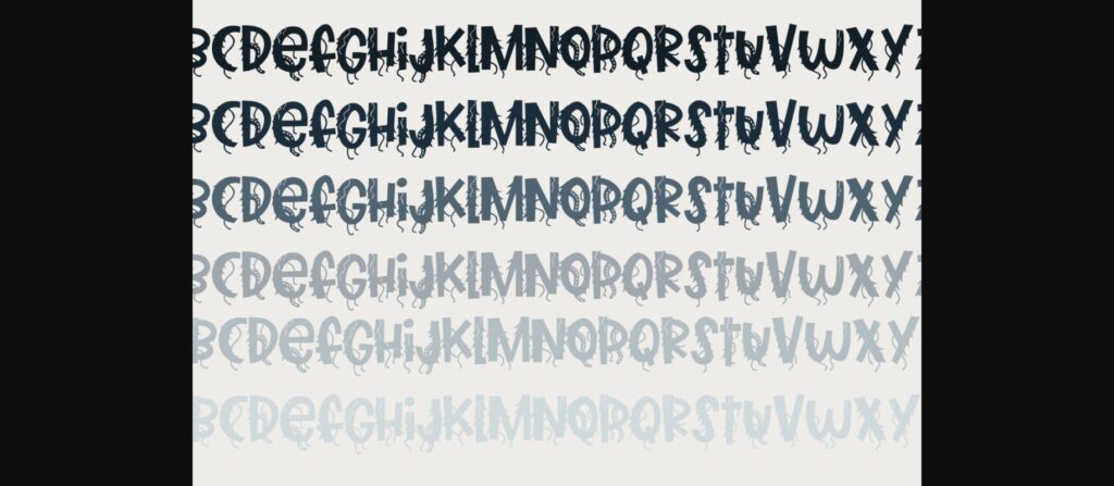 Marshberry Scary Font Poster 7
