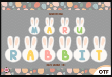 Maru Rabbit Font Poster 1