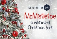 McMistletoe Font Poster 1