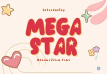 Mega Star Font Poster 1