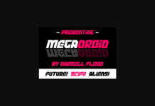 Megadroid Font Poster 1