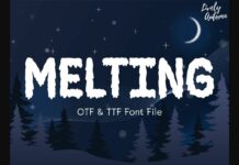 Melting Font Poster 1