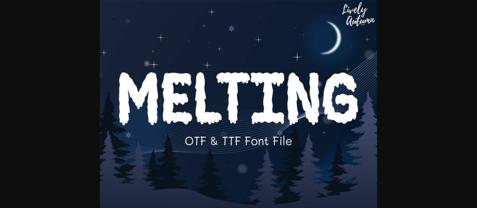 Melting Font Poster 1