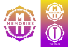 Memories Monogram Font Poster 1