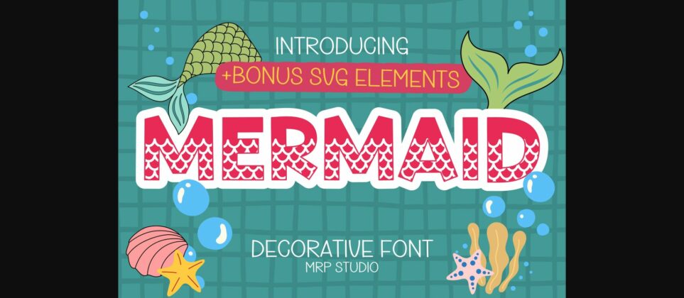 Mermaid Font Poster 3