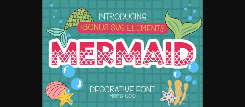 Mermaid Font Poster 3