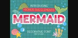 Mermaid Font Poster 1