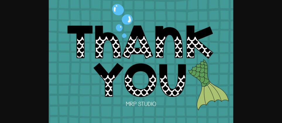 Mermaid Font Poster 10