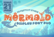 Mermaid Font Poster 1